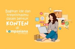 Bagikan ide kreativitasmu dalam bentuk konten di Kompasiana | Sumber gambar: Freepik