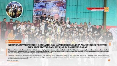 Kejuaraan Taekwondo Danramil 0422-06/ Sumber Jaya Cup; Ajang Unjuk Prestasi dan Sportivitas bagi Pelajar di Lampung Barat