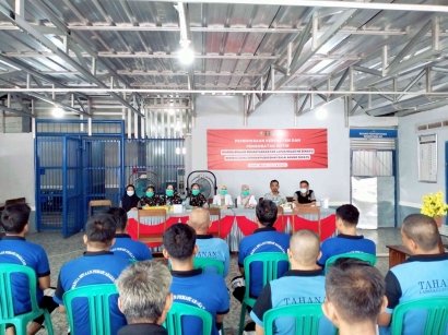 Lapas Sekayu Gelar Pemeriksaan Kesehatan dan Penyuluhan kepada 40 Warga Binaan