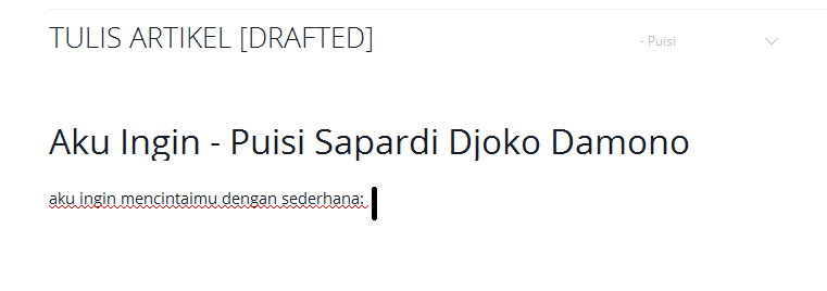 Sampai di ujung larik, tekan tombol Shift + Enter bersamaan