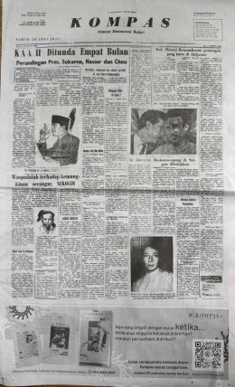 Kompas edisi 28 Juni 2025 yang persis dengan 28 Juni 1965, sumber gambar: FB Iman Brotoseno