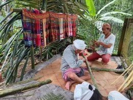 Prosesi tahunan aluk todolo di Sangalla. (Sumber: Andarias Patinaran)