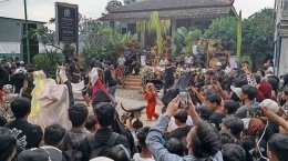 Pentas bantengan cilik, yang merupakan agenda tahunan. Dok Pribadi
